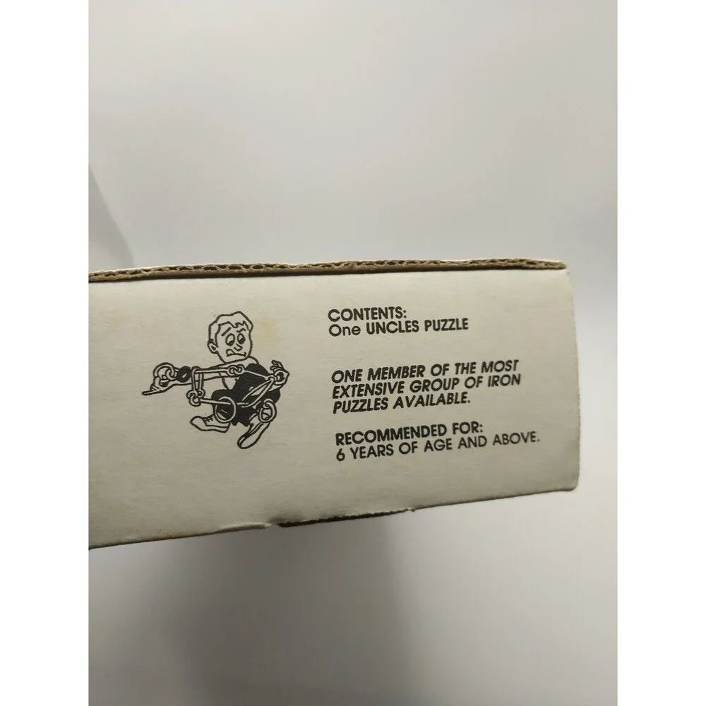 Uncles Puzzles Challenger Metal Disentanglement Intense Difficulty Vintage